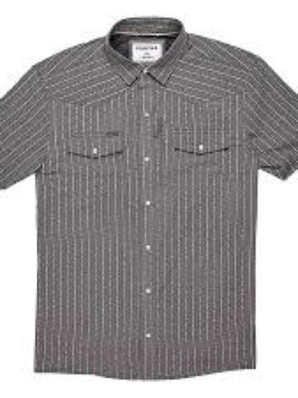 Poncho Outdoors Men's The Hondo Short Sleeve Button Up Shirt, Starry Charcoal,XL - Picture 2 of 5